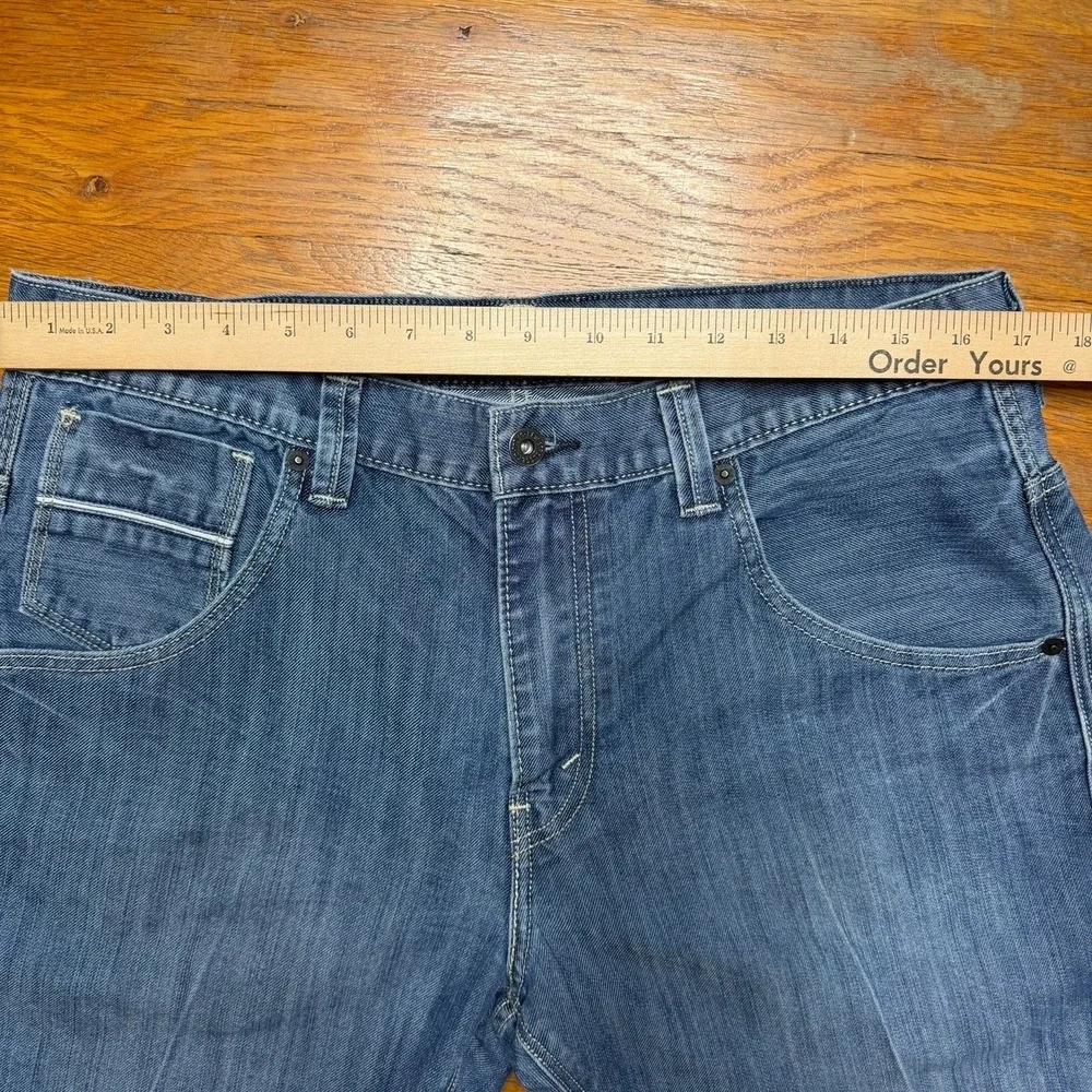 Levi's 569 Jeans Men's 33x30 Loose Straight Denim Snap Flap Double Pockets EUC